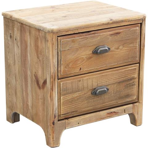 Mobiletto Comodino Da Interno Camera Da Letto In Legno Di Pino Con 2 Cassetti Linea Classic - Foto 8