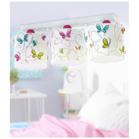 Plafoniera A 3 Luci Butterfly Farfalla - Foto 1