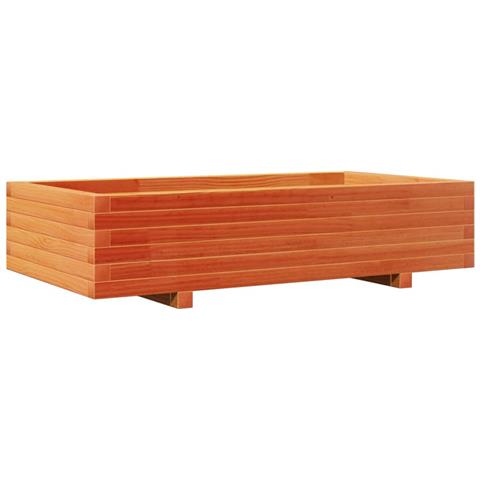 Fioriera Giardino Marrone Cera 110x60x26,5 Cm Legno Di Pino - Foto 2