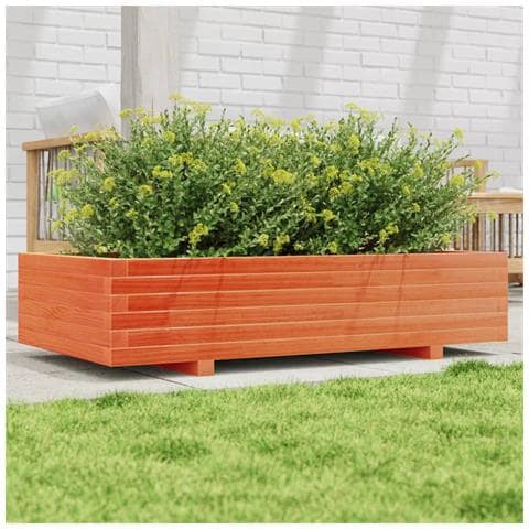 Fioriera Giardino Marrone Cera 110x60x26,5 Cm Legno Di Pino - Foto 1