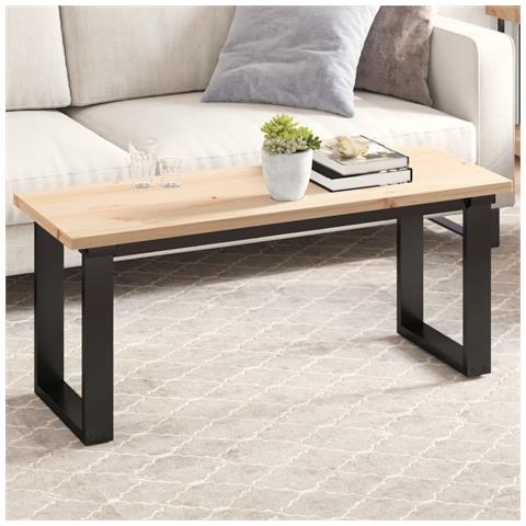 Piano Tavolo 110x40x2,5 Cm Rettangolare Legno Massello Di Pino - Foto 1