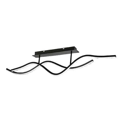 Plafoniera A Sospensione A Led Sinuo 36w Nero 3666-65-101 - Foto 1