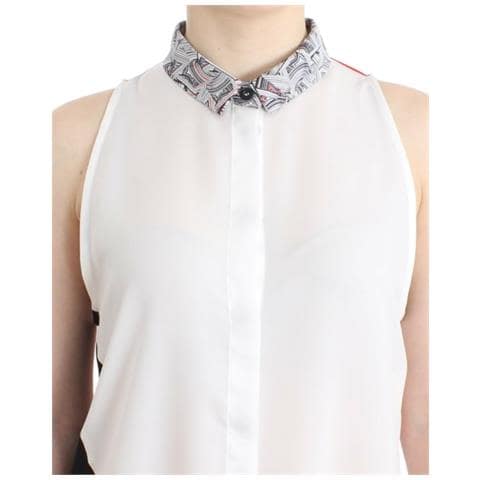 Abito Camicia Bianca Con Orlo Asimmetrico - It46-xl - Foto 5