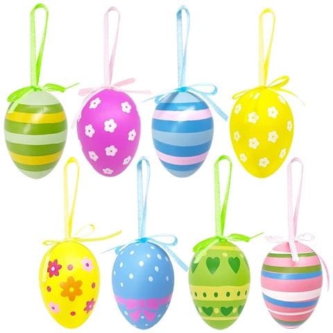 Aviski 24 Pezzi Di Uova Di Pasqua Appese Uova Di Pasqua Multicolori - Foto 1