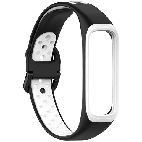 Cinturino Bicolore Per Samsung Galaxy Fit2 Black+white - Foto 1