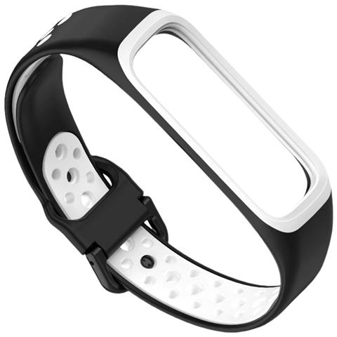 Cinturino Bicolore Per Samsung Galaxy Fit2 Black+white - Foto 2