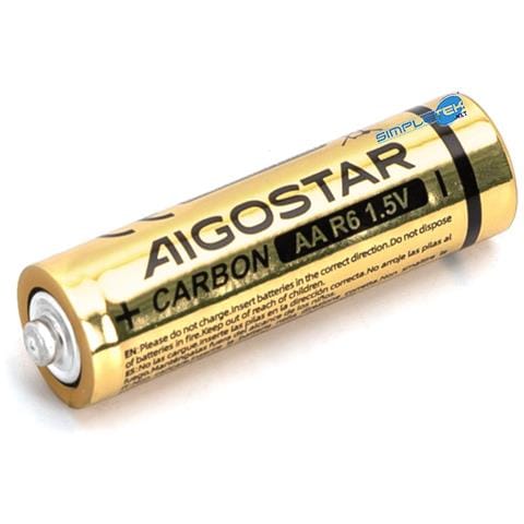 12 X Batterie Aa Stilo Carbonio R6 1.5v Pile Non Ricaricabili Batteria [blister Da 12] - Foto 5