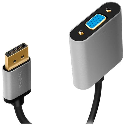 CDA0109 adattatore per inversione del genere dei cavi DisplayPort VGA Nero, Grigio - Foto 2