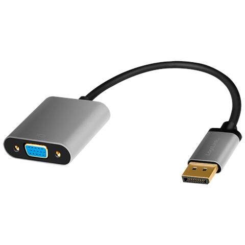 CDA0109 adattatore per inversione del genere dei cavi DisplayPort VGA Nero, Grigio - Foto 1