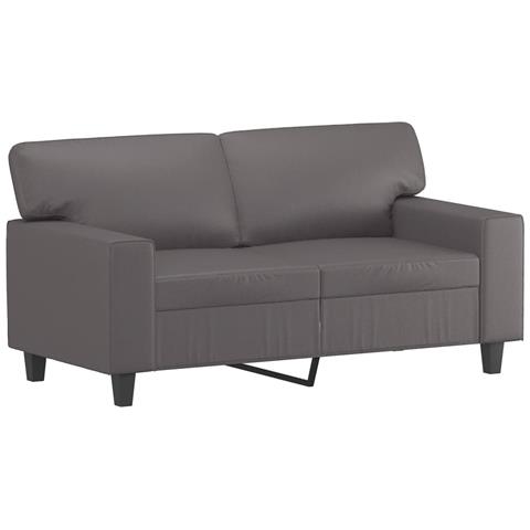 Set Di Divani 2 Pz Grigio In Similpelle - Foto 3