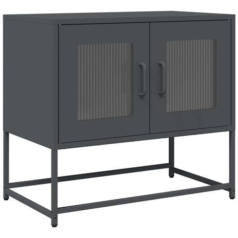 Mobile Tv Antracite 68x39x60,5 Cm In Acciaio Laminato A Freddo - Foto 2