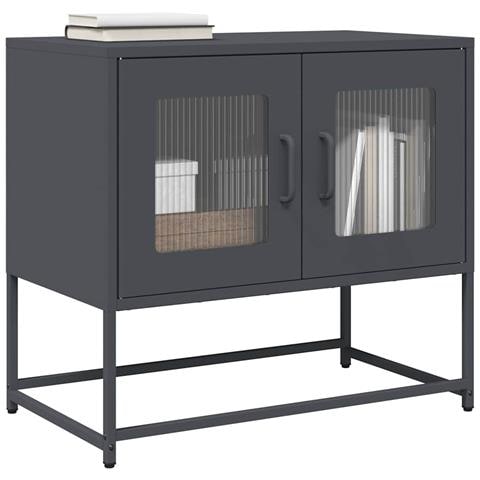 Mobile Tv Antracite 68x39x60,5 Cm In Acciaio Laminato A Freddo - Foto 1