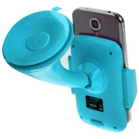 Supporto Auto Universale Stand A Ventosa Da Parabrezza K300 Blu Per Cellulari E Smartphone - Foto 2