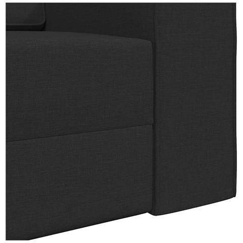 Divano Letto 2 in 1 Nero 245x150x60.5 cm Tessuto - Foto 9