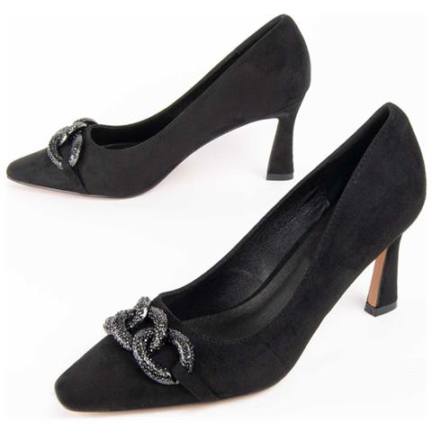 Scarpa Con Tacco Balizia3 Nero Nero Materiale Sintetico E Tessile - Foto 1