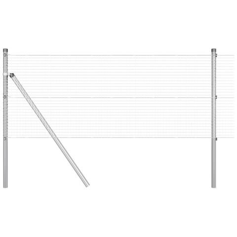 Recinto in rete saldata con 7 pali 0.8x10 m Acciaio zincato - Foto 1