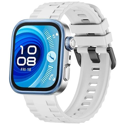 Cinturino In Silicone Compatibile Con Huawei Fit 4 Pro: Sportivo, Confortevole E Resistente White - Foto 1