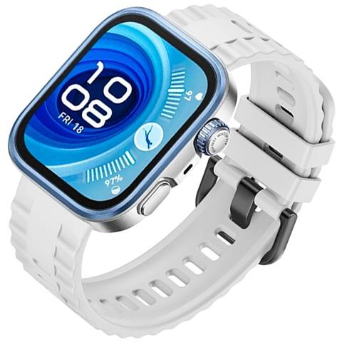Cinturino In Silicone Compatibile Con Huawei Fit 4 Pro: Sportivo, Confortevole E Resistente White - Foto 3