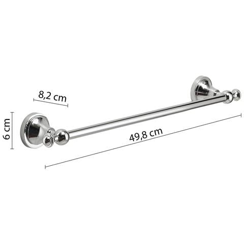 Portasalviette 45 Cm In Acciaio Inox E Cromall Nv21-45 Serie Nevis Cromato - Foto 2