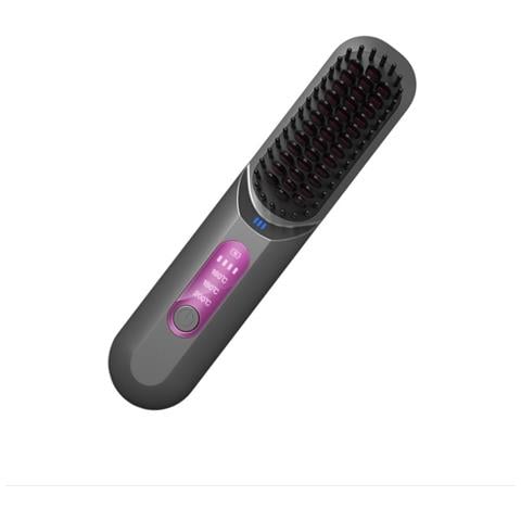 Spazzola Lisciante Ionica Portatile Senza Fili Per Uso Domestico Grey - Foto 2