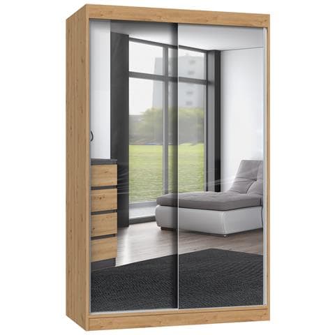 IGA 120 ART A KPL armadio /guardaroba per camera da letto 7 ripiani 2 porta /porte Quercia - Foto 1