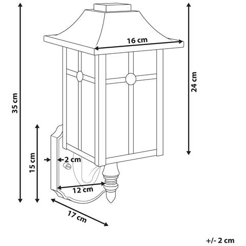 Applique A Per Esterni Alata Nero - Foto 7