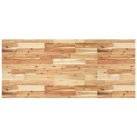 Piano Tavolo Rettangolare 120x60x4cm Legno Massello di Acacia - Foto 1