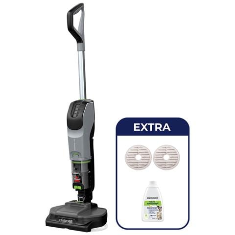 Lavapavimenti SpinWave + Vac Pet Select Capacità 0,74 L Autonomia 70 min Colore Nero Grigio Lime - Foto 1