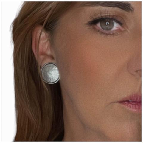 Orecchino A Forma Di Luna In Argento Placcato A Pressione - Foto 2