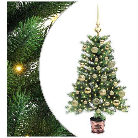 Albero di Natale con 150 LED con supporto Verde 90 cm PE - Foto 1