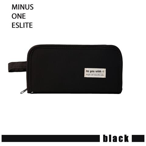 Astuccio Grande Capacità A Doppia Faccia In Tessuto Oxford - Nero - Foto 4