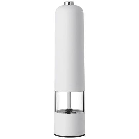 Set Di 2 Macinini Elettrici Regolabili Per Sale E Pepe, Bianco / Nero - Foto 5