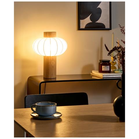 Lampada Da Tavolo Abens Legno Marrone Chiaro - Foto 1