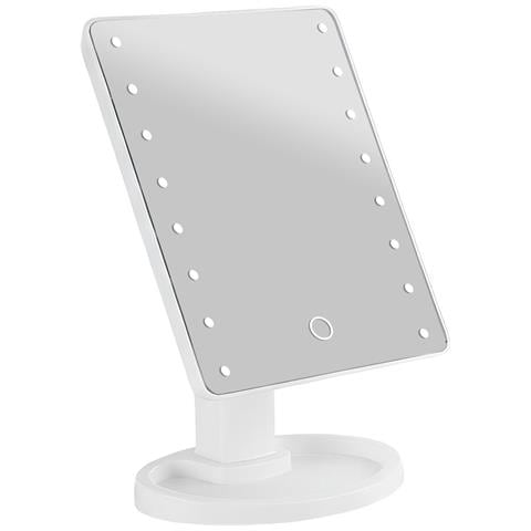 Specchio Per Trucco Led Da Terra Con Touch E Rotazione A 360° - Foto 1