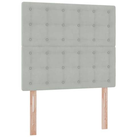 Letto con contenitore e materasso Grigio chiaro 90 x 190 cm - Foto 9