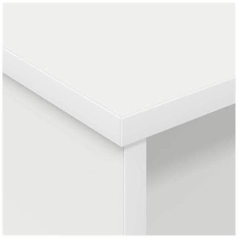 Comodino 2 pcs Bianco 40 x 31 x 15 cm Legno multistrato - Foto 9