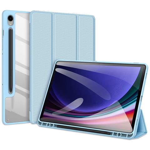 Cover per Galaxy Tab S10 FE - Pelle /PU, Blu - Foto 1