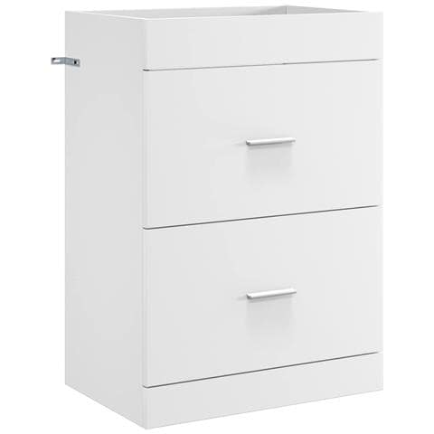 Mobiletto da Bagno Sotto Lavabo Bianco 56 x 37,5 x 81 cm - Foto 1