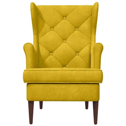 Poltrona Giallo Velluto - Foto 2
