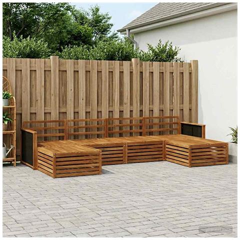 Set divani 6 pcs Legno di Acacia Massello - Foto 2