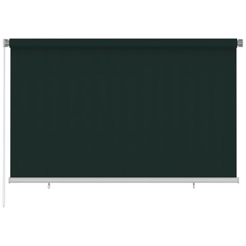Tenda a Rullo per Esterni 245 (L) x140 (A) cm Verde scuro HDPE - Foto 1