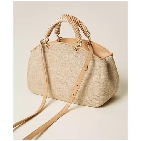 Borsa bauletto effetto rafia elegante e resistente per ogni occasione - Foto 2