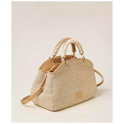 Borsa bauletto effetto rafia elegante e resistente per ogni occasione - Foto 4
