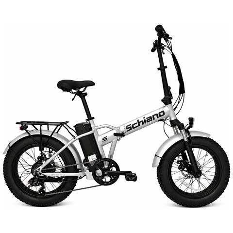 Fat Bike Pieghevole 20'' Telaio Acciaio 250w 36v 10.4ah Silver - Foto 1