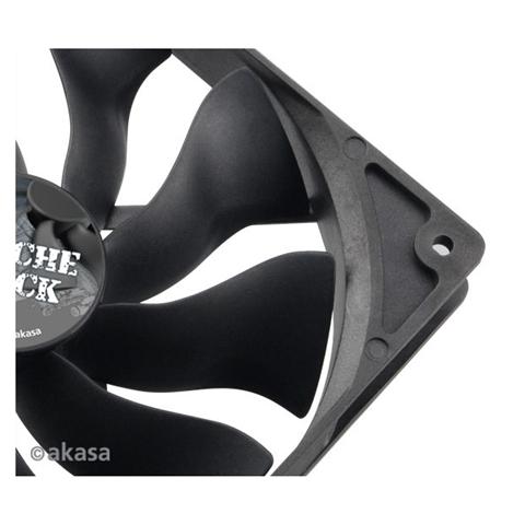 14cm APACHE Black, Ventilatore, Computer case, 14 cm, Nero, 12V, 2,5 cm - Foto 2