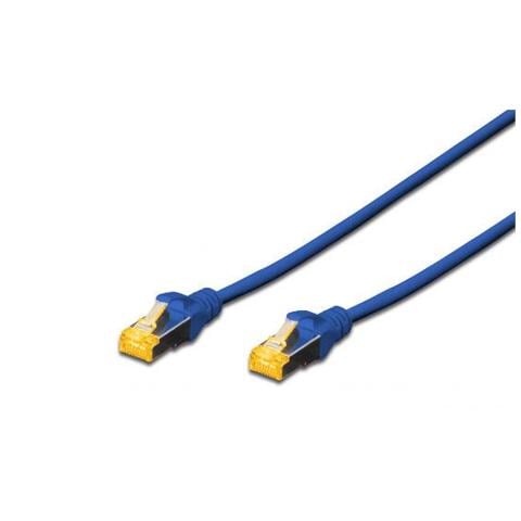 Cavo Rete S-Ftp Cat. 6A Doppia Schermatura Lsoh 10 m - Blu  - Foto 1