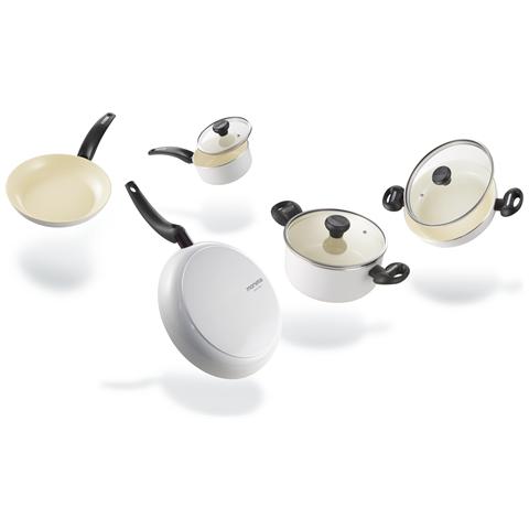 MONETA Batteria di Pentole 8 Pezzi - Linea Ceramica01 Pure RE8520 MONETA Batteria di Pentole 8 Pezzi - Linea Ceramica01 Pure RE8520