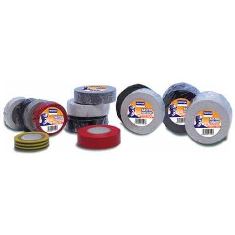 Cf Nastro Adesiv Isolante Pvc Nero Bianco Mm 15 19 25 50 Mt 10 25 Innest Potatur - Nero 19x25 8 - Foto 1