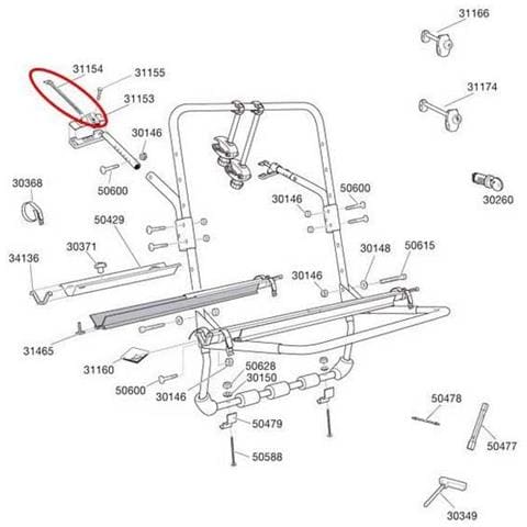Ricambi Upper Hook Backpack 973 1 Unit 31154 Trasporto One Size - Foto 1