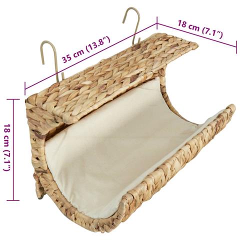 Cuccia Per Gatti Con Cuscino Giacinto D'acqua 37x20x20 Cm - Foto 2